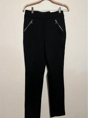 INC International Concepts Black Straight Leg Pants Size 6 NWT